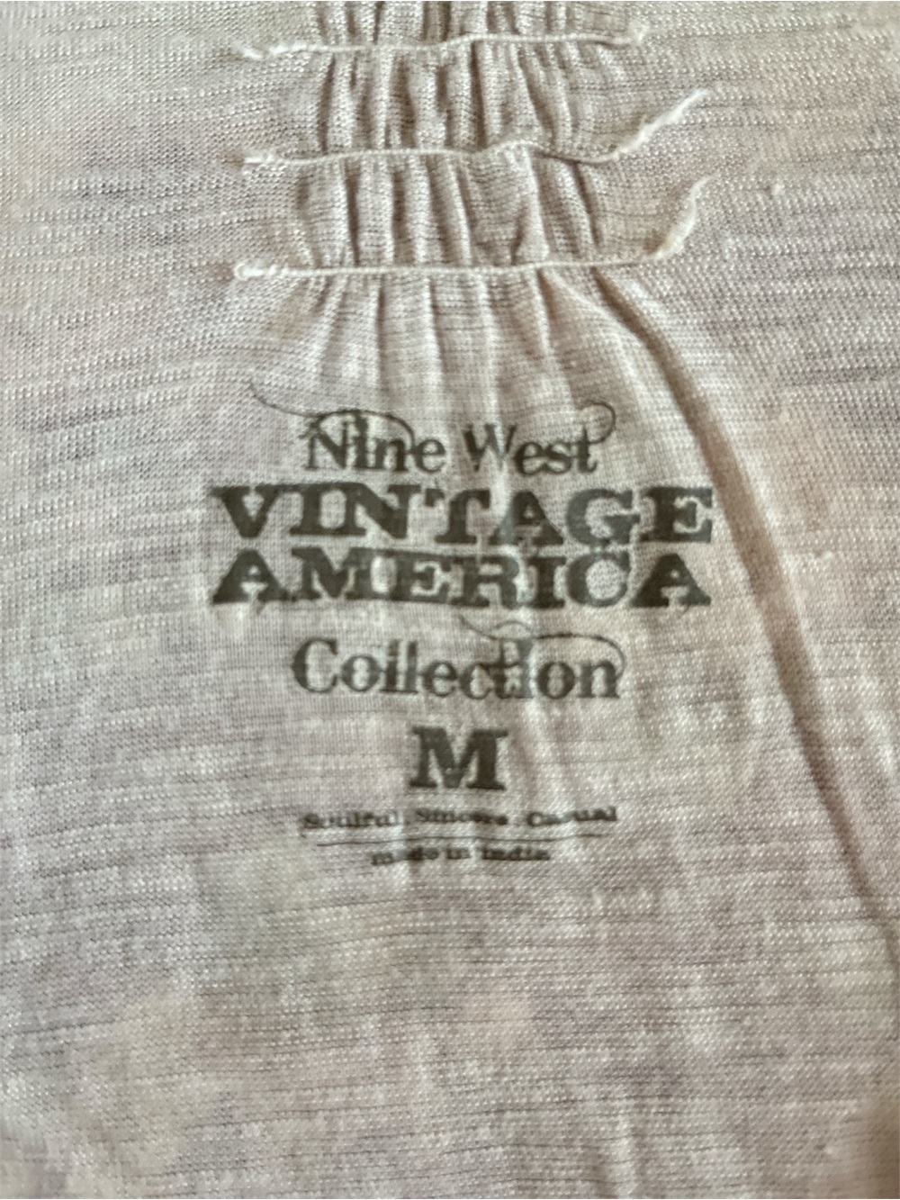 Nine West Light Beige Tee - Picture 4 of 6